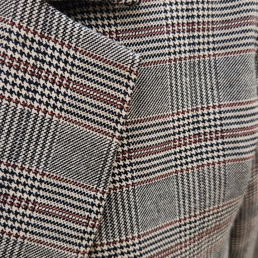 L*SPACE x Tessa Brooks Nadia Plaid Blazer Jacket M - Picture 6 of 9